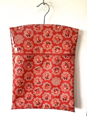 Handmade Oilcloth Peg Hanging Storage Bag Zipped 12½ X16  Kath Kidston Freston R • £6.95