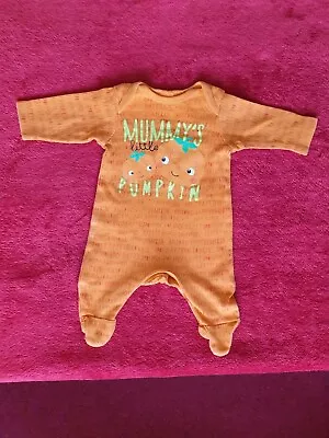 Baby Girls Or Boys Halloween Sleepsuit Size Small Baby Brand Mini Club Excellent • £0.99