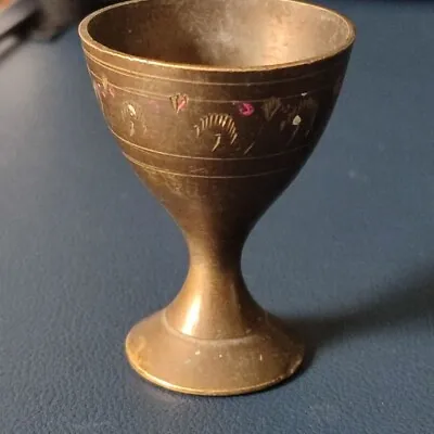 Small Very Stunning Cup Decorative Ancient Viking Engraving Rare Old • $37