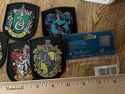 $13 • Buy Harry Potter Embroidered Patch Lot Sew On New Crest Slytherin Hogwarts Ravenclaw