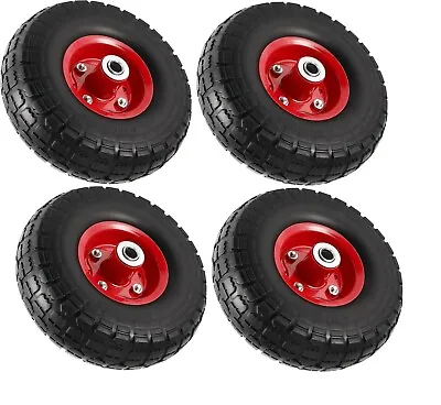 Lot Of 10  Flat Free Tubless Tire Wheel 4 Hand Truck Dolly Go Kart Wagon FOAM • $55.99