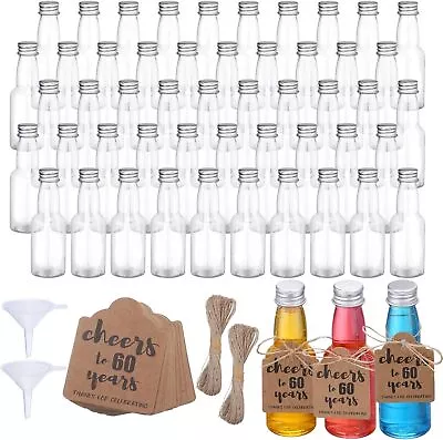 Hoemwarm 104 Pieces Cheers To 60 Years Shot Bottles 2oz Mini Liquor Bottles 6... • $39.59