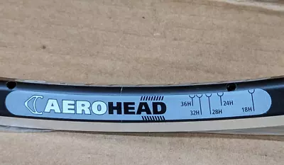 NOS (Australian) Velocity Aerohead Rim--700C 20 Hole MSW Black • $69.99