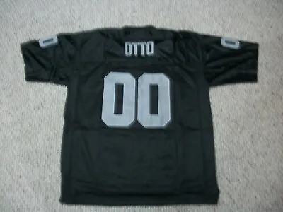 JIM OTTO Unsigned Custom Oakland Black Sewn New Football Jersey Sizes S-3XL • $38.05