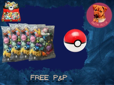 24Pc Pokemon Action Figures Toys Kids Birthday Party Cake Decoration + Pokeball • £8.99