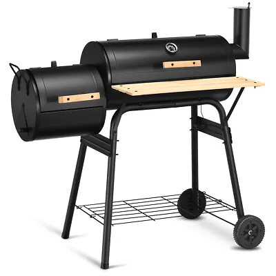 Outdoor BBQ Grill Charcoal Barbecue Pit Patio Backyard Meat Cooker Smoker • $139.98