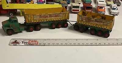 Vintage Matchbox Lesney King Size Dodge Tractor Frühauf Tipper K16 Green Truck • $8.50