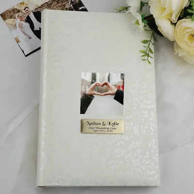 $55 • Buy Personalised Cream Lace Wedding Photo Album - 300 - Made To Order Custom Gift