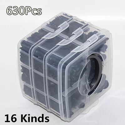 630Pcs 16 Kinds 3 Layers Auto Fasteners Set Car Bumper Clip Repair Parts Clip • $42.02