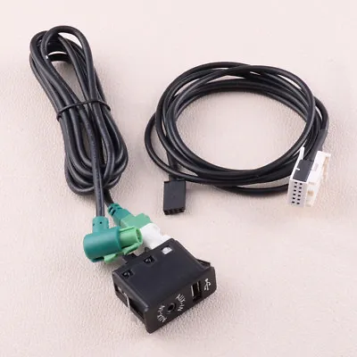 USB AUX IN Switch Socket Harness Cable Adapter Fit For Mini Cooper R50 R52 01-06 • $22.07