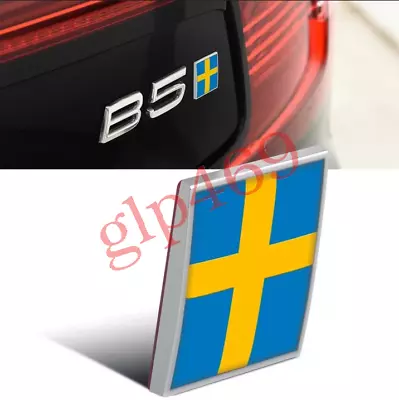 For Volvo Rear Emblem Boot Trunk Sticker Badge Logo Sweden Flag 2.7cm X 2.1cm • $28.99