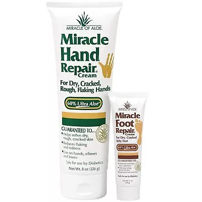 Miracle Hand Repair 8 Oz & Miracle Foot Repair 1 Oz Tube • $29.99