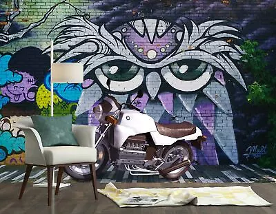 3D Art Cartoon Graffiti Self-adhesive Bedroom Wallpaper Wall Murals Painting • $25.73