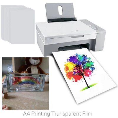 $14.79 • Buy 25 PCS A4 Printing Clear Film Inkjet Printer Transparent CBP OHP Plain Paper