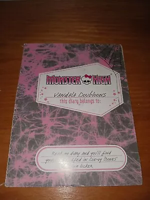 Monster High Vandala Doubloons  Diary Book • $6