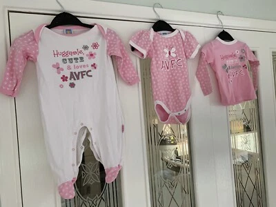 £1.99 • Buy Aston Villa Outfits X3 Aged 6-9 Months - Very Good Condition