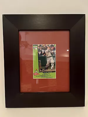 Michael Slater Australian Cricketer Framed Signed Milo Card • $50