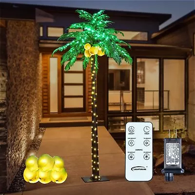 Lightshare Lighted Palm Tree Artificial Palm Tree Decor For Outdoor Indoor • $127.49