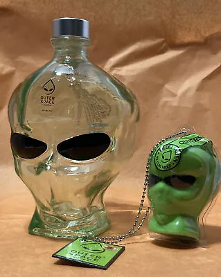 $34.99 • Buy Alien Head Outer Space Vodka Large Empty Glass Bottle & Ice Cube Mold 750 ML UFO