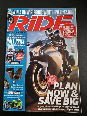 Ride Magazine March 2012 (Motorbike) (115) Kawasaki ZZR1400 BMW R1200GS • £8.99