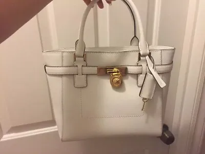 Michael Kors Hamilton Leather Tote White • $149.99