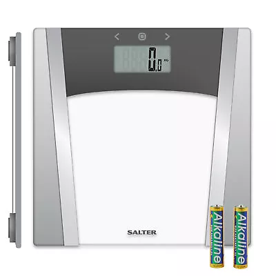 Salter Bathroom Analyser Fitness Scale Large Digital Display Easy Read Silver • £24.99