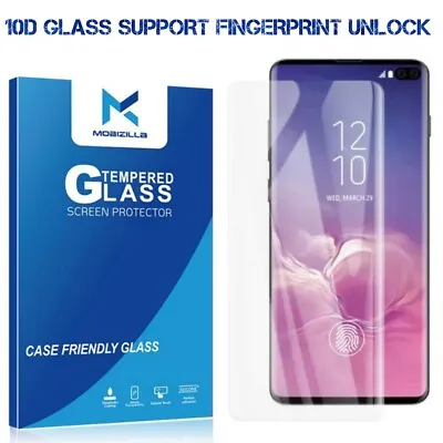 For Samsung Galaxy S10 S9 S8 PLUS 5G Tempered Glass Screen Protector Film Curved • £3.95