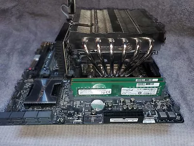 Asus X99-M WS LGA 2011-V3 MicroATX Motherboard  W/CPU SSD And 32gig Ram • $225