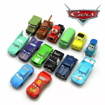 New Disney Pixar Cars Action Figures Lightning McQueen Mater Cake Topper Kids UK • £15.52