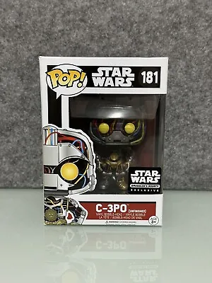 Star Wars C-3PO (Smuggler's Bounty) #181 Funko Pop Vinyl Figure + Protector • $75