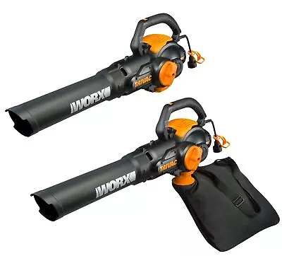 $71.40 • Buy WG512 Worx TriVAC 12 Amp Electric 3-in-1 Leaf Blower/Mulcher/Yard Vacuum