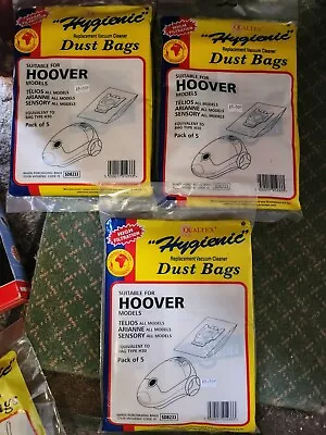 15 X Hoover Telios Arianne Sensory Vacuum Cleaner Paper Dust Bags Type H30 • £5