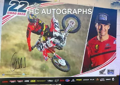 Chad Reed Signed  Two Two 13x19 Poster- Supercross- Coa  • $43.99