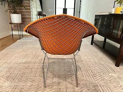 Mid Century Modern Lounge Diamond Chair Bertoia Knoll Black Knoll Authentic • $205