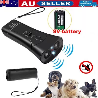 Dog Barking Control Anti Bark Device Ultrasonic Stop Repeller Trainer Tool Train • $13.29