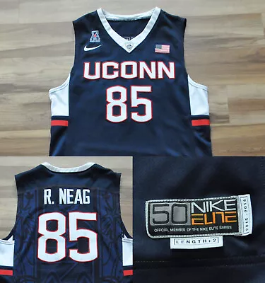 #85  R. Neag  UConn Huskies Nike Jersey 2015/16 Team Issue Basketball Sewn 50+2 • $399.99