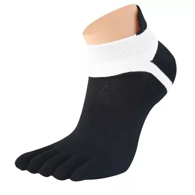 1 Pair MenMesh Meias Sports Running Five Finger Toe Socks BK • $6.14