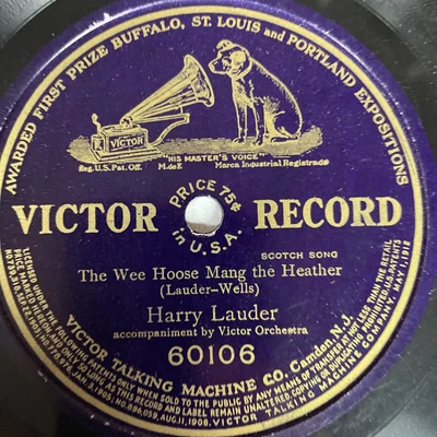 $10 • Buy 10  78 RPM-Harry Lauder-The Wee Hoose Mang The Heather/Victor 60106