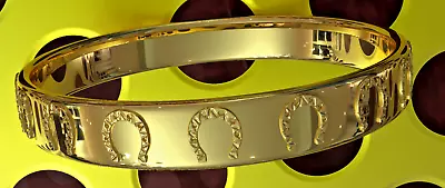 £153.82 • Buy Solid 10K Yellow Gold Wedding Horseshoe Ring
