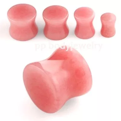 PAIR Organic Rhodonitet Stone Saddle Plugs • $6.94