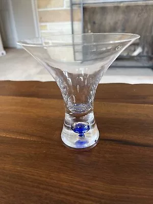 Ciroc Vodka Martini Glass With Blue Bubble Base 8 Oz • $9.99
