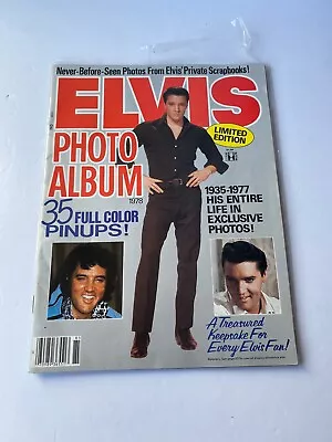 Elvis Presley Photo Album Magazine Limited Edition 35 Full Color Pinups 1978 • $10.89