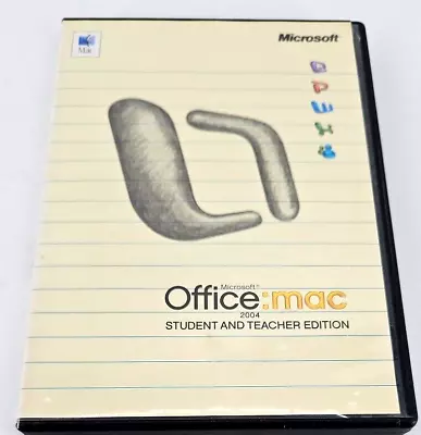 Microsoft Office Mac 2004 Full Version Word Exced Entourage Power Point OSX 10.6 • $24.97