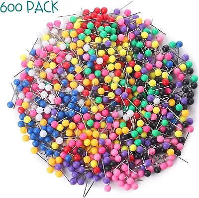 Mr. Pen- Map Pins Push Pins For Cork Board 600 Pack 10 Colors Straight Pins • $8.42