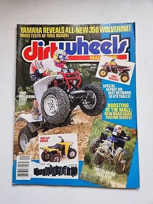 Vintage Sept 1994 Dirt Wheels ATV Magazine Honda Yamaha Suzuki Kawasaki Polaris • $40