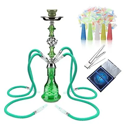 Hookah Set With Everything 4 Hose - 22  Premium Hookah Shisha Set With Glass ... • $44.31