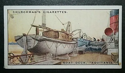 £3.99 • Buy RMS AQUITANIA   Boat Deck   Cunard Liner  Vintage Card  NC19
