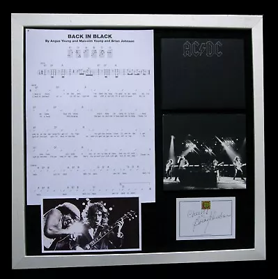 Ac/dc+acdc+signed+quality Framed+back In Black=100% Authentic+fast Global Ship • £299.95