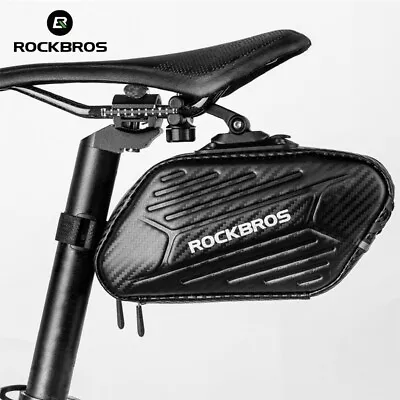 ROCKBROS Bicycle Seatpost Saddle Bag 1.5L Capacity Waterproof Shockproof • £14.99