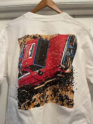 Vtg 90s Marlboro Adventure Team 4x4 Truck Pocket Tee White T-Shirt 4 Wheelin XL • $50